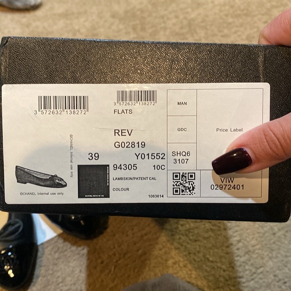 COPY - Chanel flats Ballet flats with cap toe size 39/us 8 - Picture 4 of 4